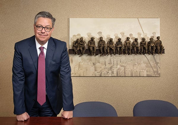 Attorney Todd Miller in his office's conference room